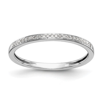 14k White Gold 1/6 carat Lab Grown Diamond VS/SI+ G+ Complete Set of Two Wedding Bands