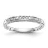14k White Gold 1/6 carat Diamond Complete Wedding Band