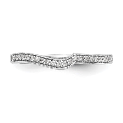 10k White Gold 1/10 carat Lab Grown Diamond VS/SI Complete Wedding Band