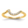 14K Diamond Wedding Band