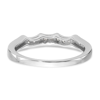 True Origin 14K White 1/4 carat Lab Grown Diamond VS+ F+ Complete Wedding Band