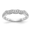 True Origin 14K White 1/4 carat Lab Grown Diamond VS+ F+ Complete Wedding Band