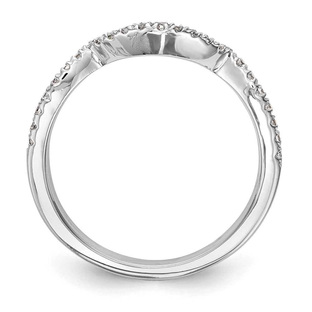 14k White Gold 1/4 carat Lab Grown Diamond VS/SI+ G+ Complete Wedding Band