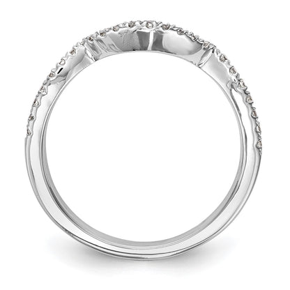 14k White Gold 1/4 carat Lab Grown Diamond VS/SI+ G+ Complete Wedding Band