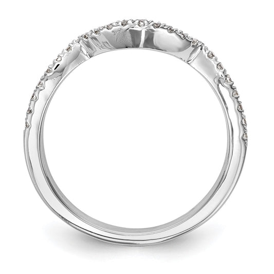 14k White Gold 1/4 carat Lab Grown Diamond VS/SI+ G+ Complete Wedding Band