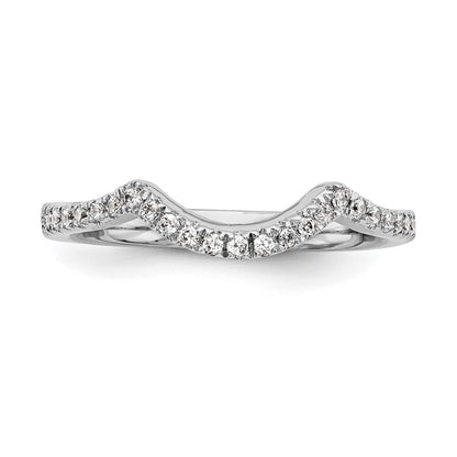 14k White Gold 1/4 carat Lab Grown Diamond VS/SI+ G+ Complete Wedding Band