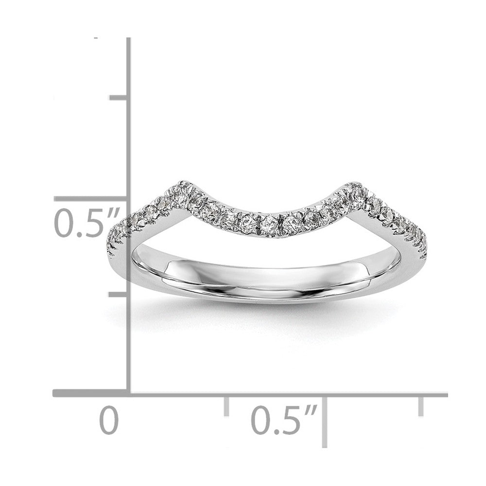 14k White Gold 1/4 carat Lab Grown Diamond VS/SI+ G+ Complete Wedding Band