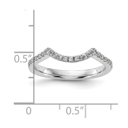 14k White Gold 1/4 carat Lab Grown Diamond VS/SI+ G+ Complete Wedding Band