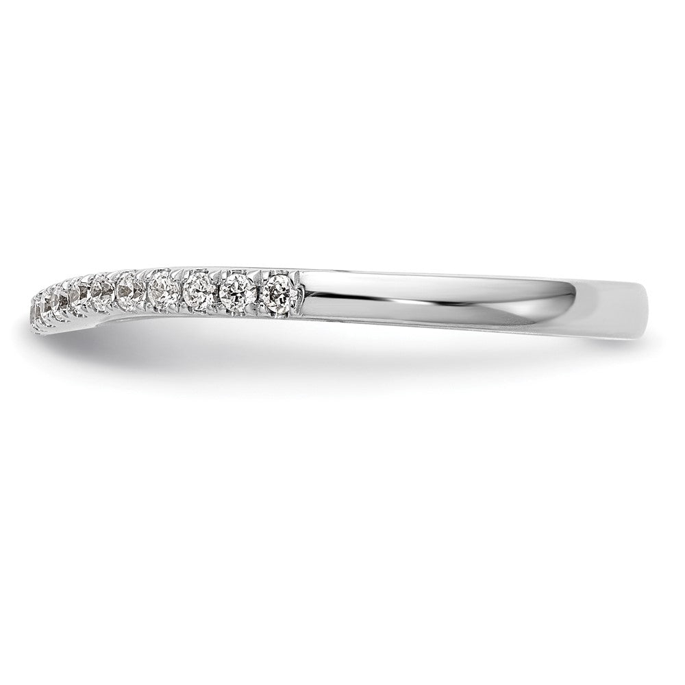 14k White Gold 1/5 carat Lab Grown Diamond VS/SI+ G+ Complete Wedding Band