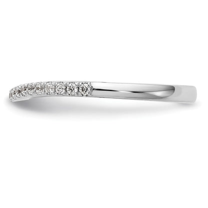 14k White Gold 1/5 carat Lab Grown Diamond VS/SI+ G+ Complete Wedding Band