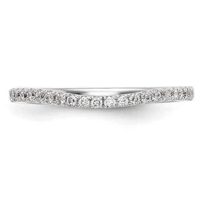 14k White Gold 1/5 carat Lab Grown Diamond VS/SI+ G+ Complete Wedding Band