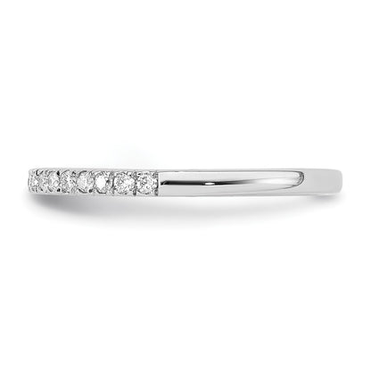 True Origin 14K White Gold 1/5 carat Lab Grown Diamond VS+ F+ Complete Wedding Band