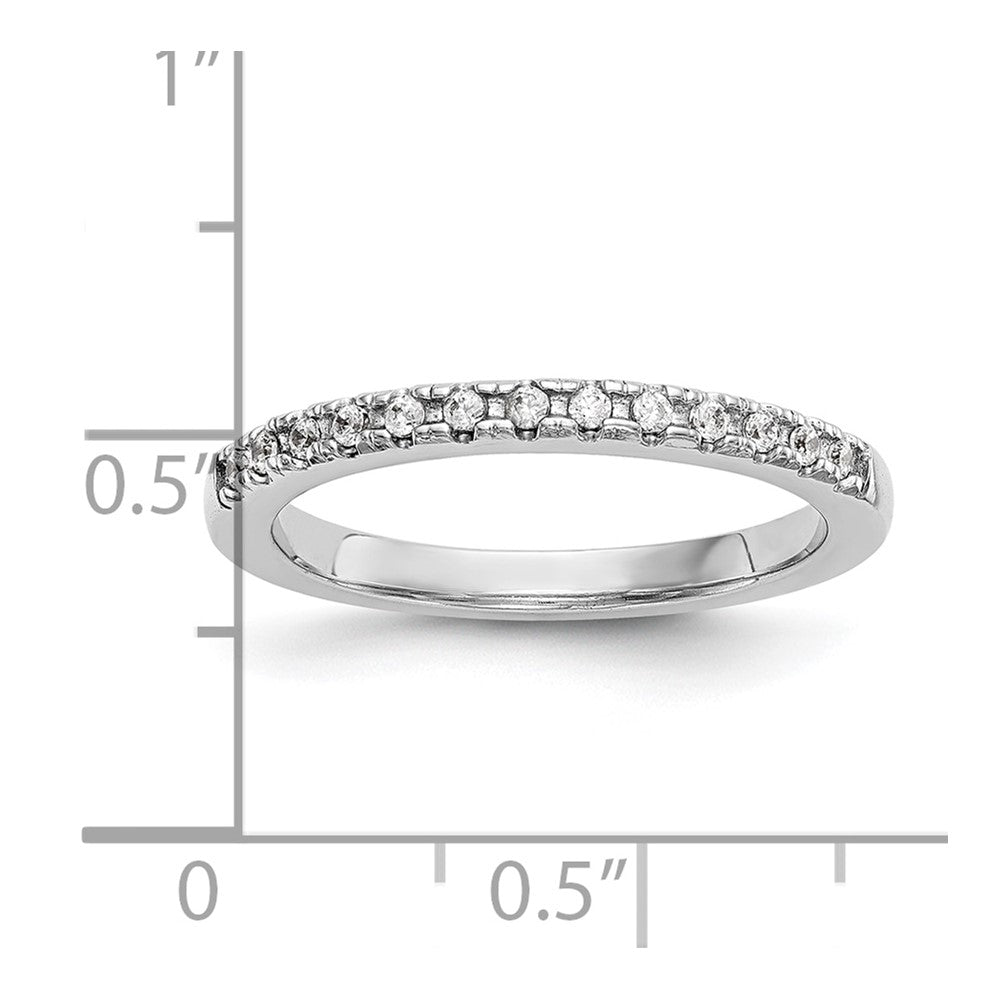 14K White Gold Lab Grown Diamond VS/SI+ G+ Wedding Band