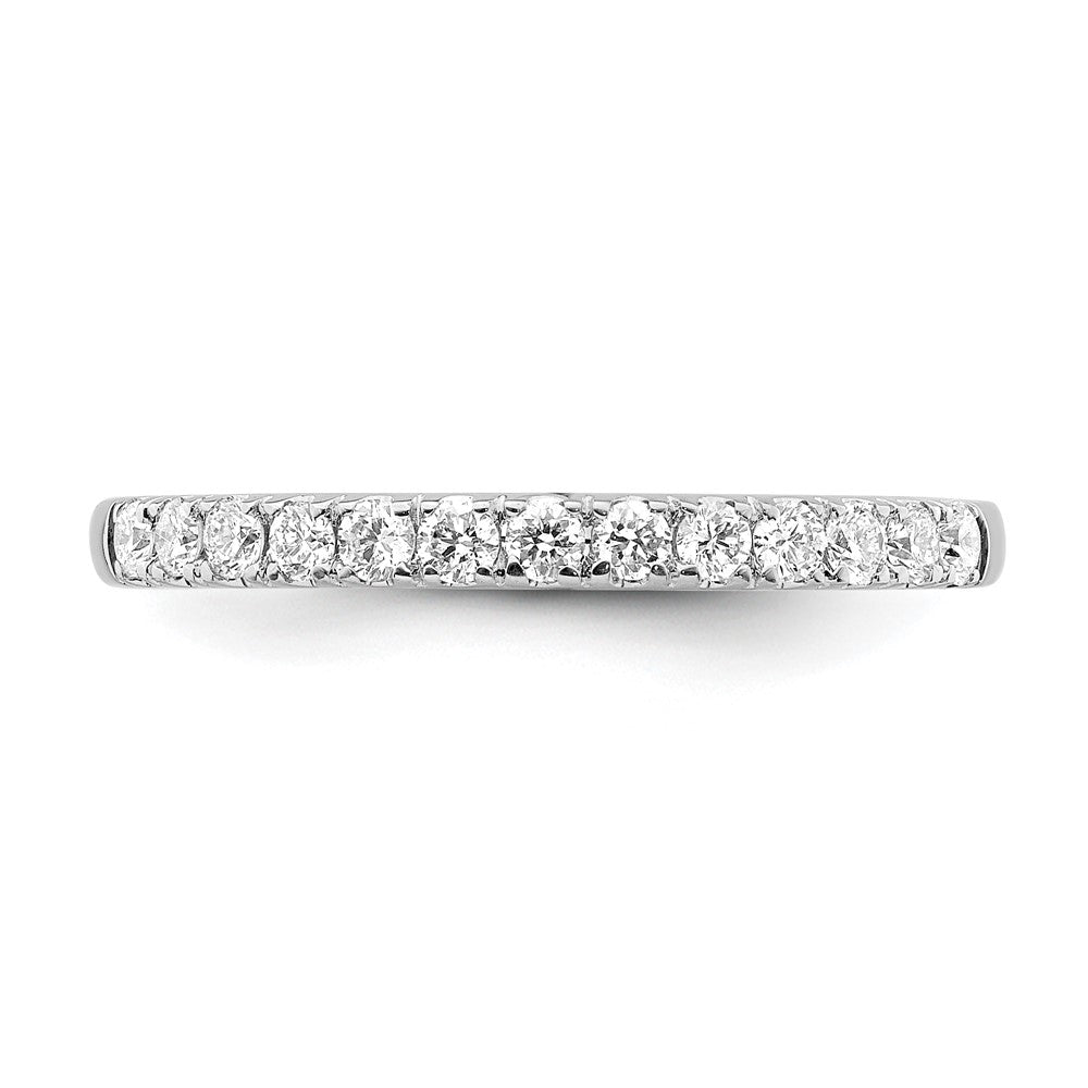 True Origin 14K White Gold 1/3 carat Lab Grown Diamond VS+ F+ Complete Wedding Band
