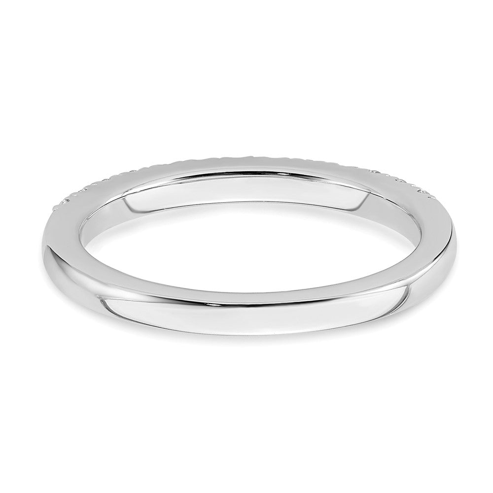 True Origin 14K White Gold 1/3 carat Lab Grown Diamond VS+ F+ Complete Wedding Band