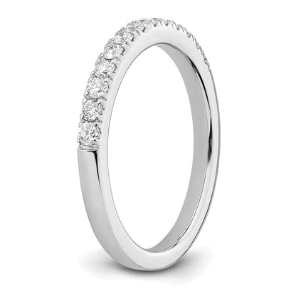 True Origin 14K White Gold 1/3 carat Lab Grown Diamond VS+ F+ Complete Wedding Band