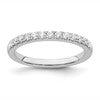 True Origin 14K White Gold 1/3 carat Lab Grown Diamond VS  D E F  Wedding Band