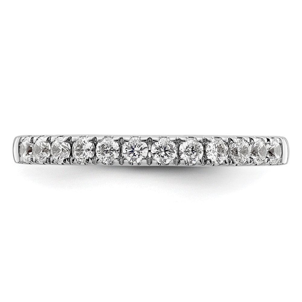 14k White Gold 1/2 carat Diamond Complete Wedding Band