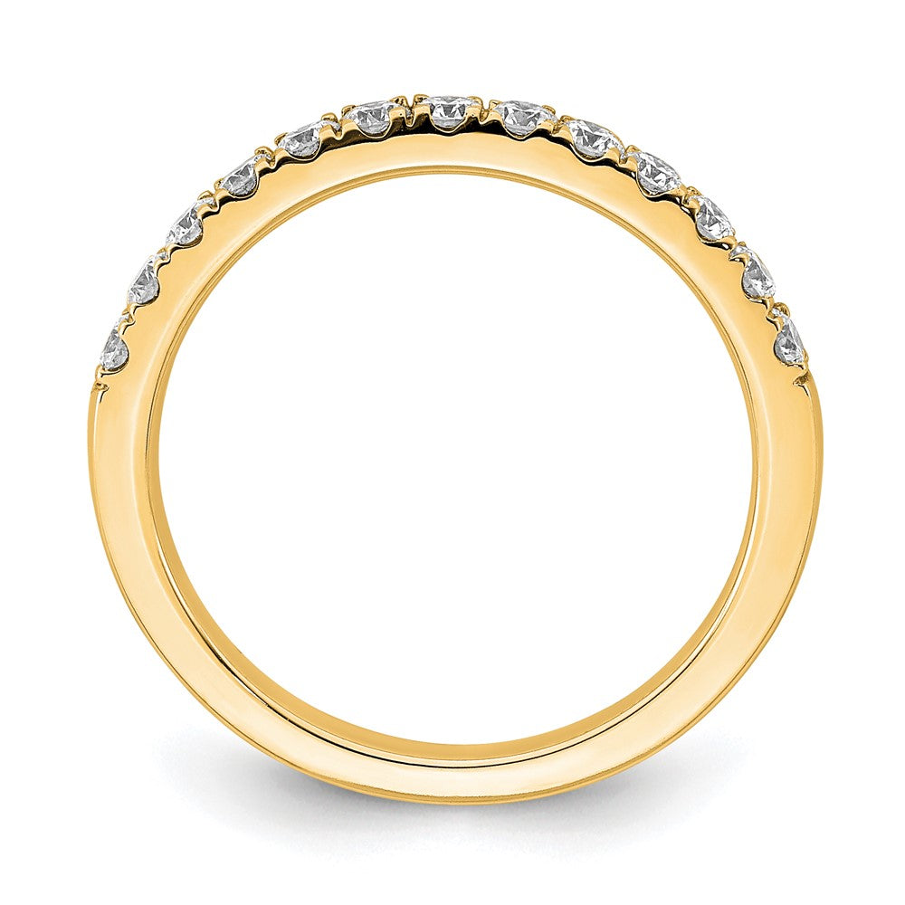 True Origin 14K Yellow Gold 1/2 carat Lab Grown Diamond VS+ F+ Complete Wedding Band