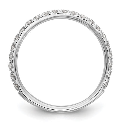 14k White Gold 3/8 carat Diamond Complete Wedding Band