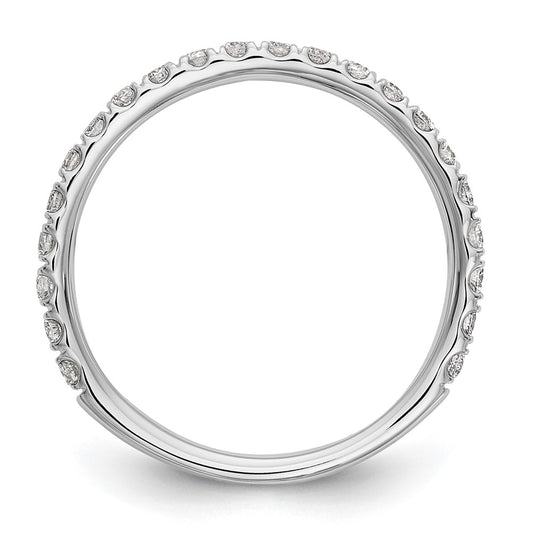 14k White Gold 3/8 carat Diamond Complete Wedding Band