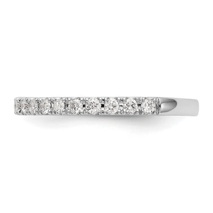 14k White Gold 3/8 carat Diamond Complete Wedding Band