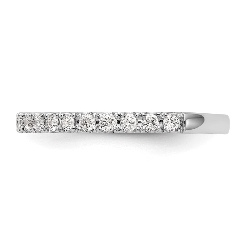 14k White Gold 3/8 carat Lab Grown Diamond VS/SI+ G+ Complete Wedding Band