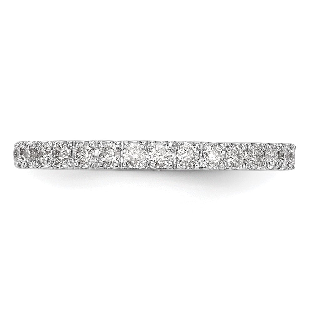 14k White Gold 3/8 carat Diamond Complete Wedding Band
