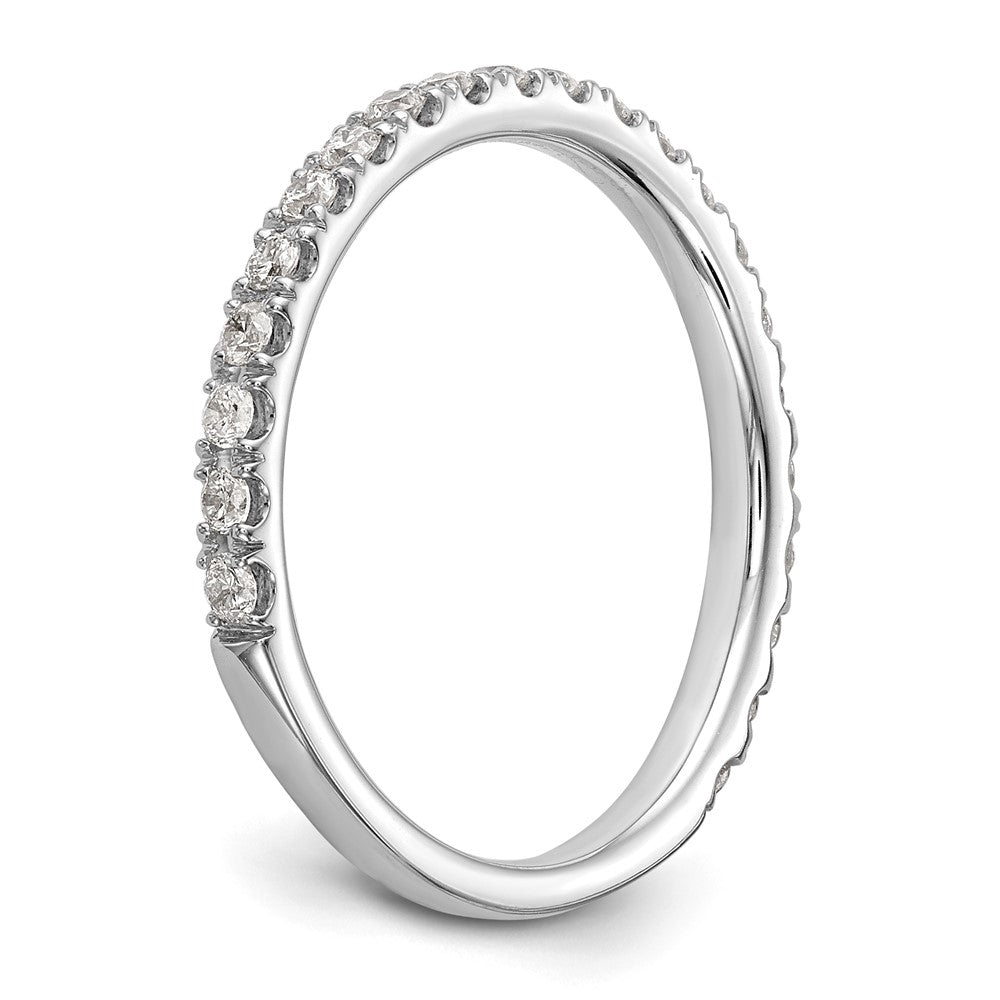14k White Gold 3/8 carat Lab Grown Diamond VS/SI+ G+ Complete Wedding Band