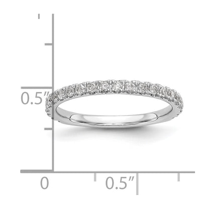14k White Gold 3/8 carat Diamond Complete Wedding Band