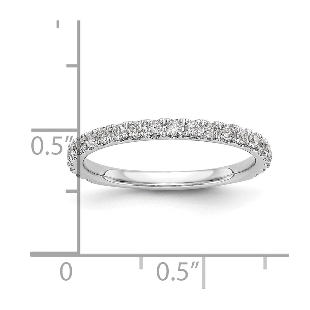 14k White Gold 3/8 carat Lab Grown Diamond VS/SI+ G+ Complete Wedding Band