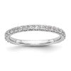 14k White Gold 3/8 carat Diamond Complete Wedding Band
