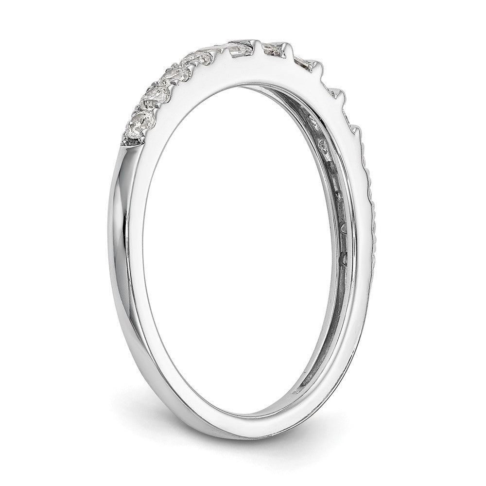 Sterling Silver Rhodium Garnet Ring