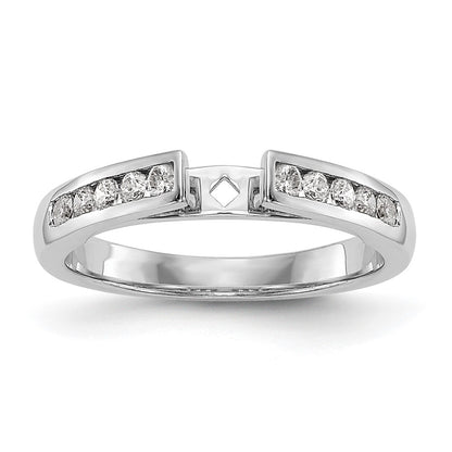14k White Gold 1/5 carat Lab Grown Diamond VS/SI+ G+ Semi-Mount Pet Set Engagement Ring