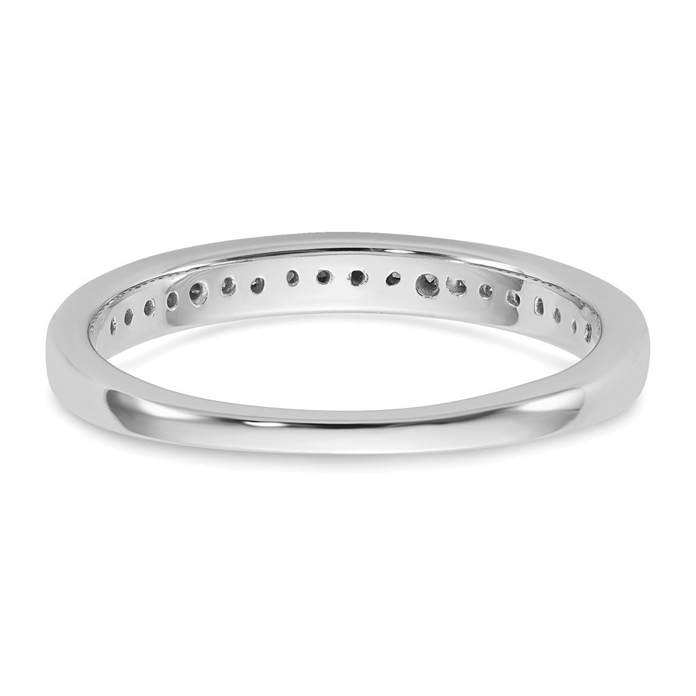 14K White Gold Peg Set 1/5 carat Channel-set Diamond Semi-mount Engagement Ring