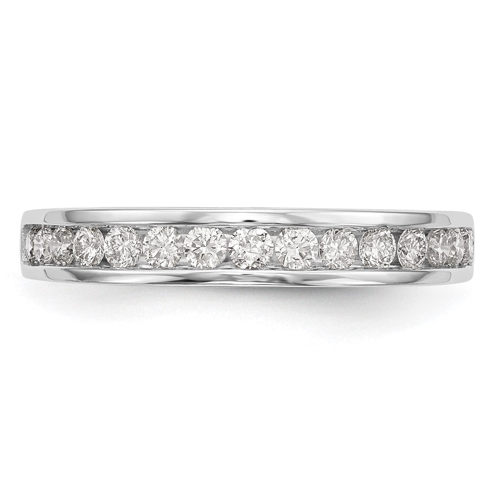 14k White Gold 1/2 carat Lab Grown Diamond VS/SI+ G+ Complete Wedding Band