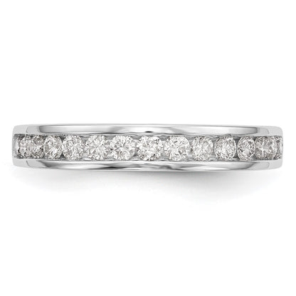 14k White Gold 1/2 carat Lab Grown Diamond VS/SI+ G+ Complete Wedding Band