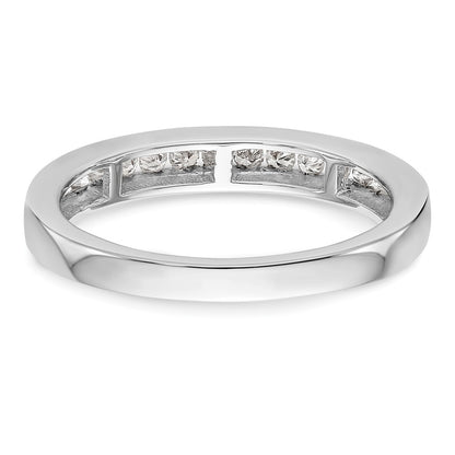 14k White Gold 1/2 carat Lab Grown Diamond VS/SI+ G+ Complete Wedding Band
