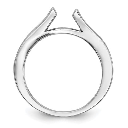 14k White Gold 1/3 carat Lab Grown Diamond VS/SI+ G+ Semi Mount Peg Set Engagement Ring
