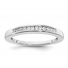 14k White Gold 1/8 carat Channel-set Diamond Complete Wedding Band