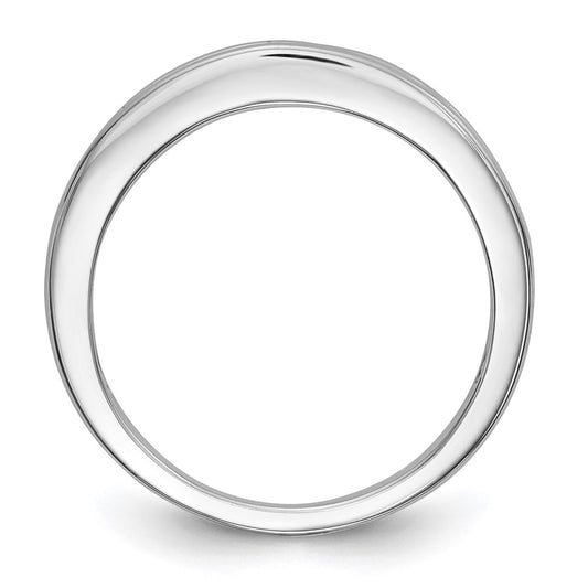 14k White Gold 1/3 carat Channel-set Diamond Complete Wedding Band