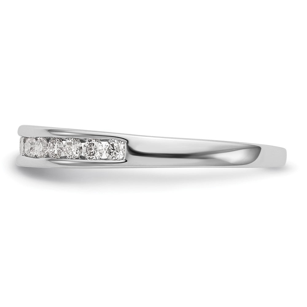 14k White Gold 1/3 carat Channel-set Diamond Complete Wedding Band