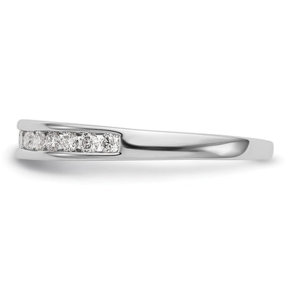 14k White Gold 1/3 carat Channel-set Diamond Complete Wedding Band