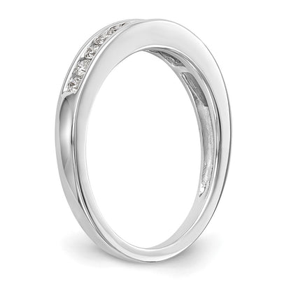 14k White Gold 1/3 carat Channel-set Diamond Complete Wedding Band