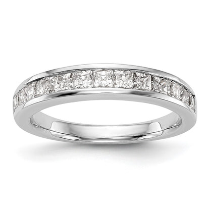 14k White Gold 3/4 carat Channel-set Princess Diamond Complete Wedding Band