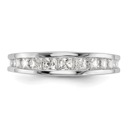 14k White Gold 1.16 carat Channel-set Princess Diamond Complete Wedding Band