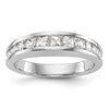 14k White Gold 1.16 carat Channel-set Princess Diamond Complete Wedding Band