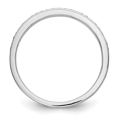 14k White Gold 1/8 carat Lab Grown Diamond VS/SI+ G+ Complete Wedding Band