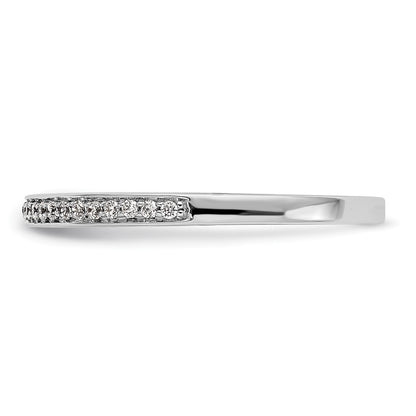 14k White Gold 1/8 carat Lab Grown Diamond VS/SI+ G+ Complete Wedding Band