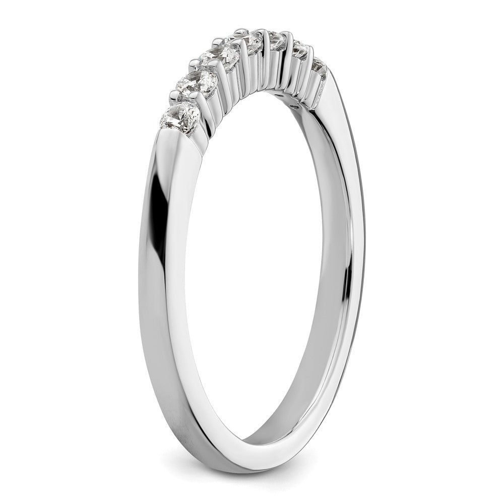 14K White Gold Lab Grown Diamond VS/SI+ G+ Wedding Band